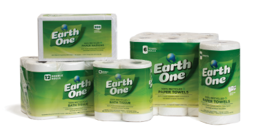 Earth One Famioy of 100% recycled products